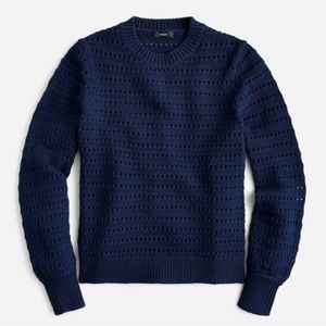 J. Crew Balloon Sleeve Pointelle Sweater